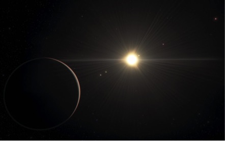 Desconcertante sistema de seis exoplanetas con movimiento rítmico