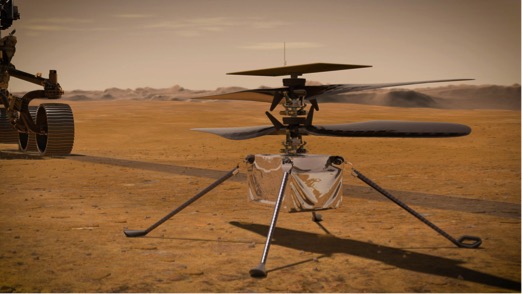 El helicóptero de Marte de la NASA sobrevive solo a la primera noche marciana fría
