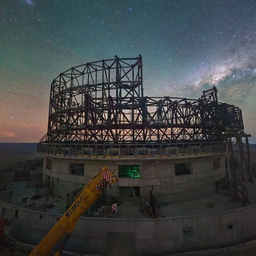 Telescopio Extremadamente Grande de ESO está ahora a la mitad de su construcción